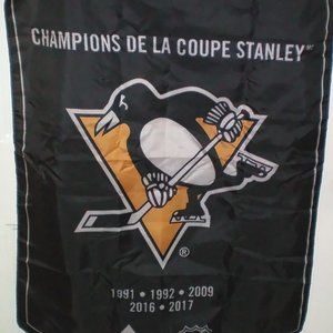 Pittsburgh Penguins Stanley Cup Double Sided Banne